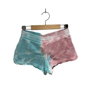 Vintage Havana Tie-Dye Shorts in Turquoise and Rose - size 10/12